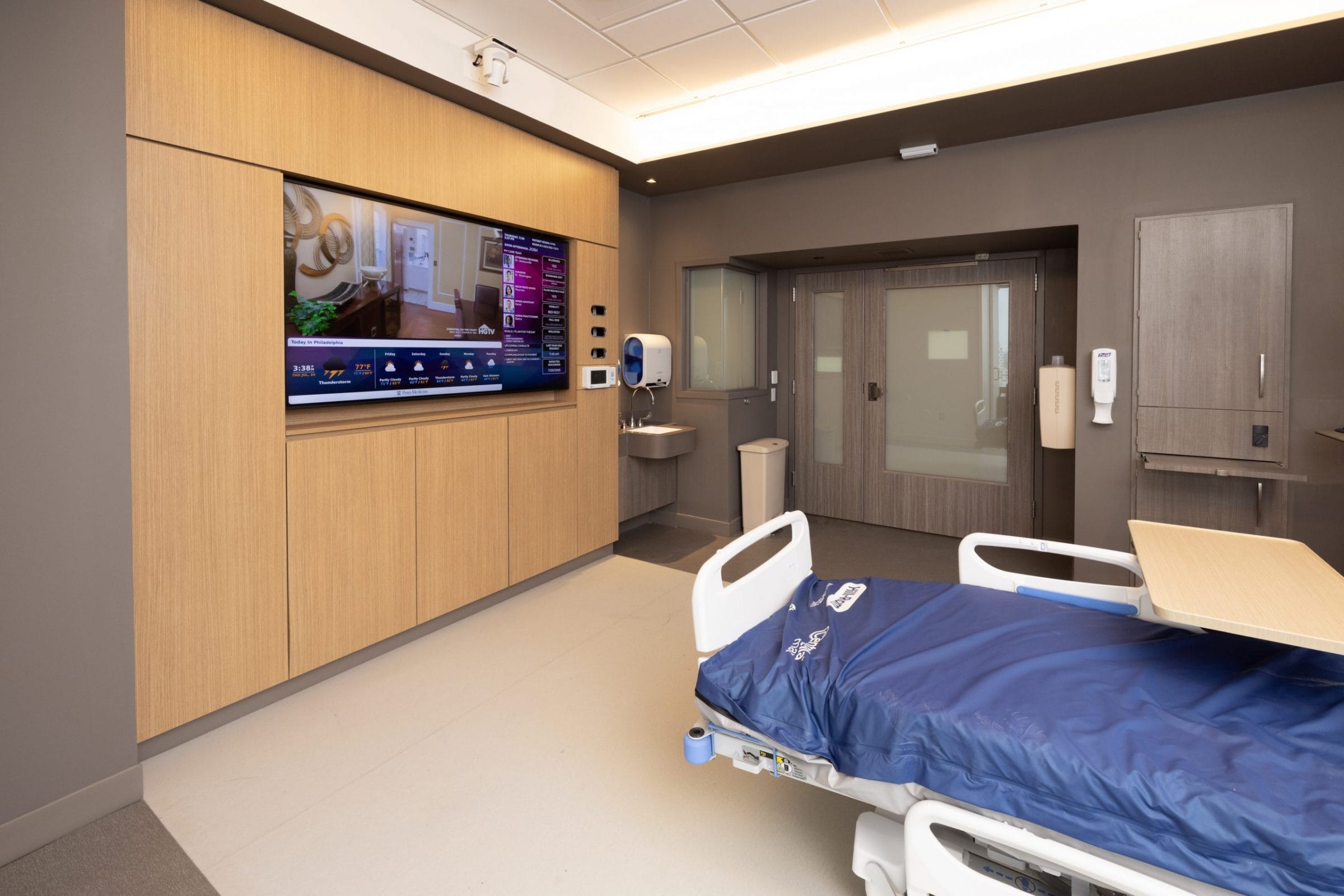 TV in patient room