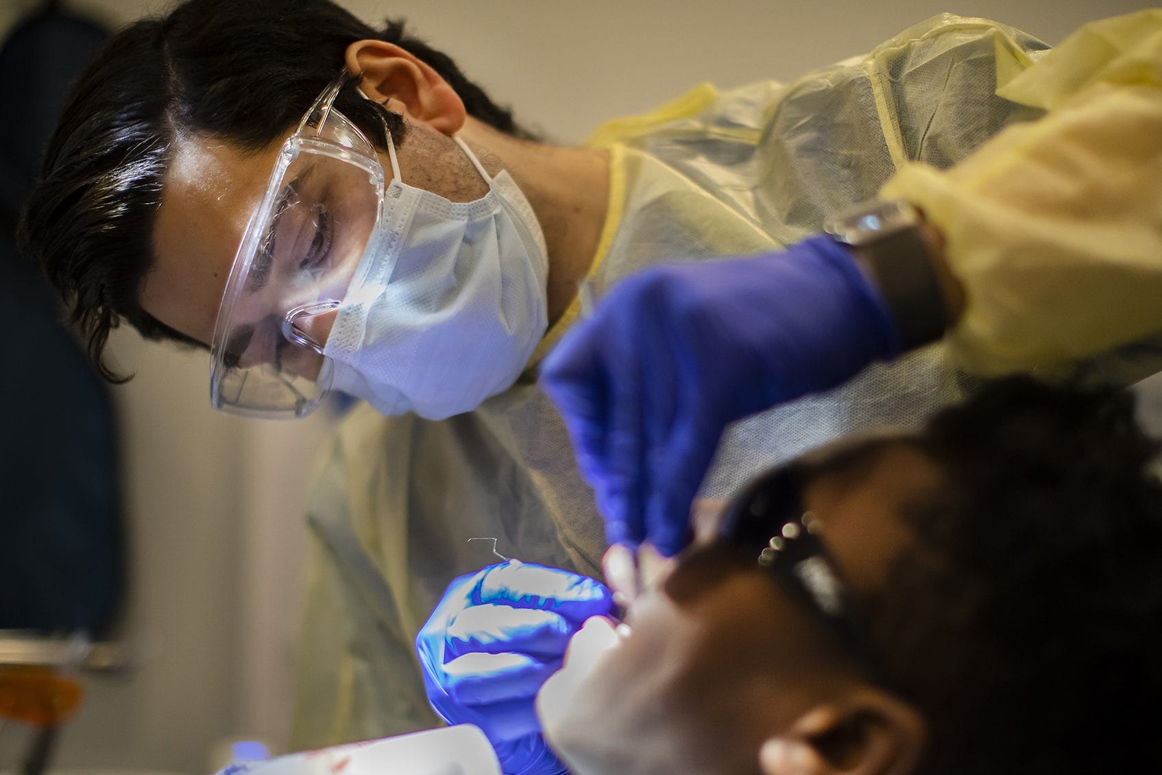dentist with patient