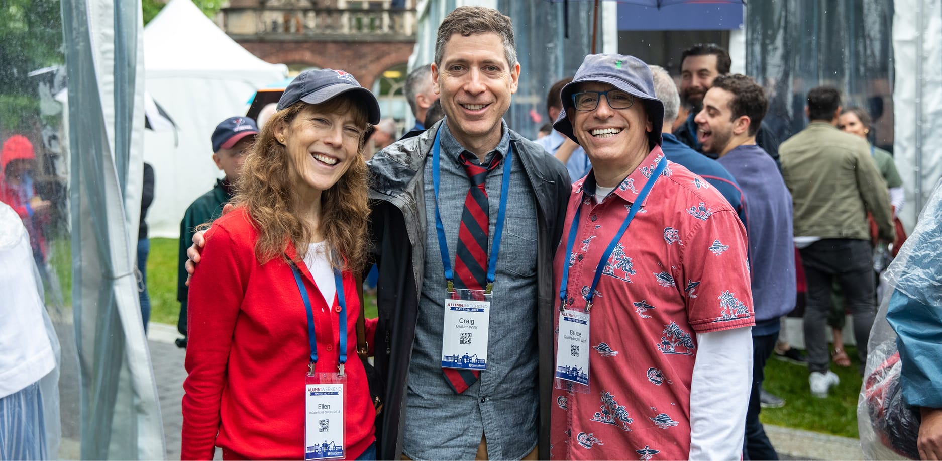 alumni posing for a photo