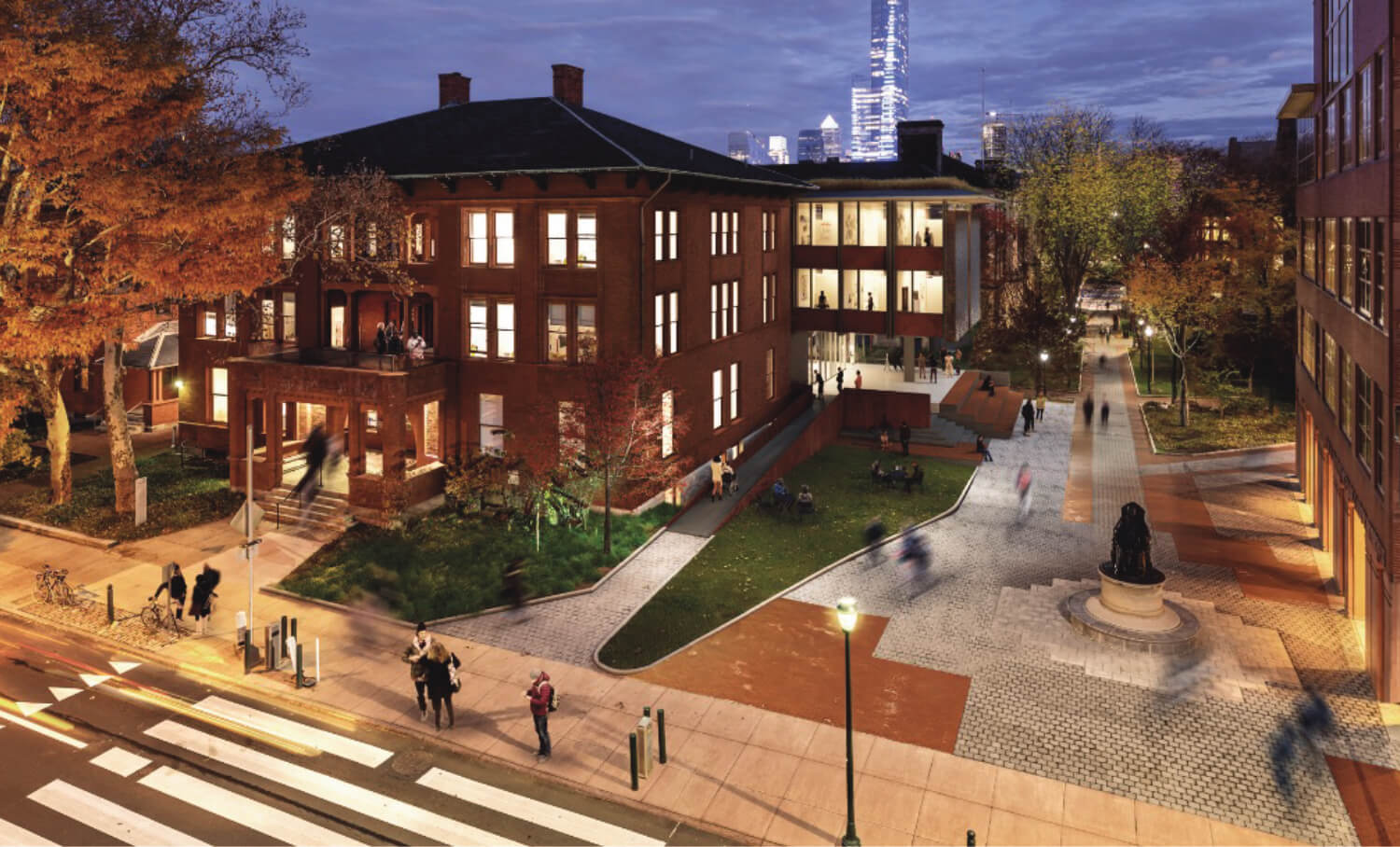 rendering of stewart weitzman halll