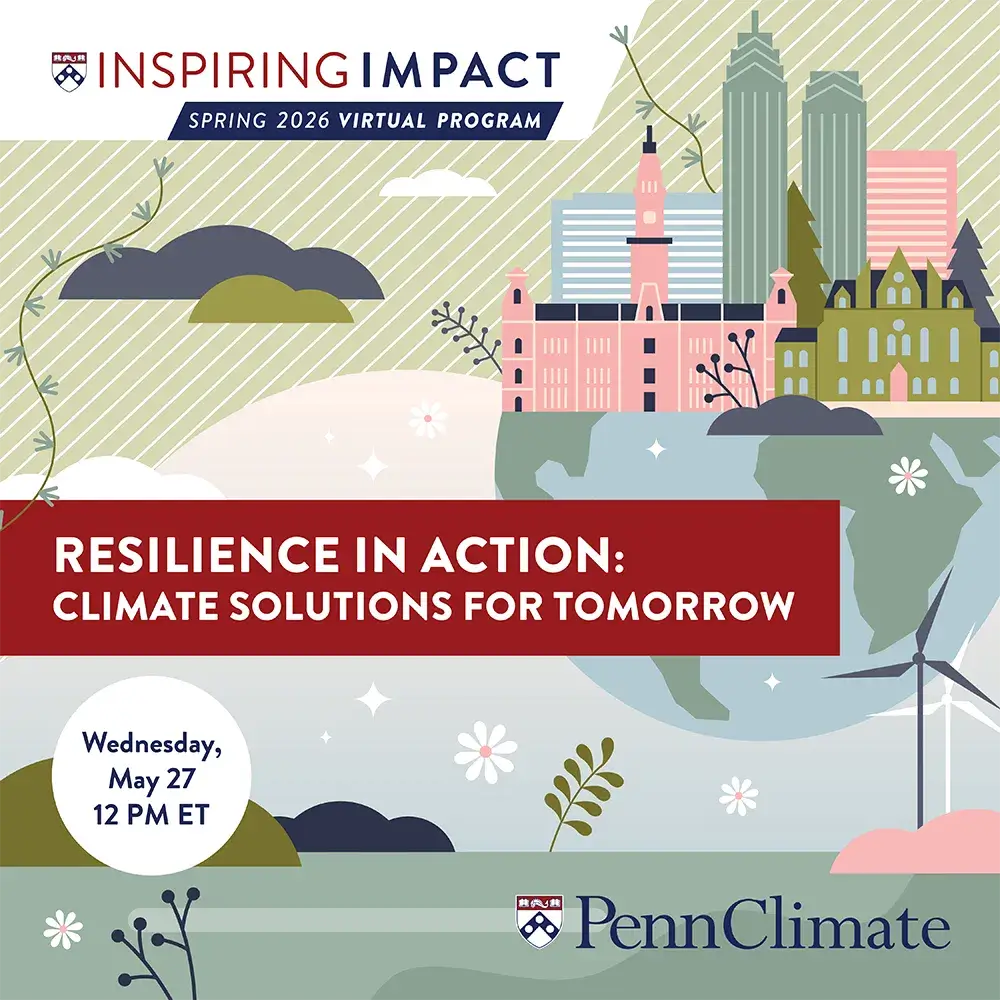 An illustrated graphic for the Inspiring Impact Virtual Program titled 