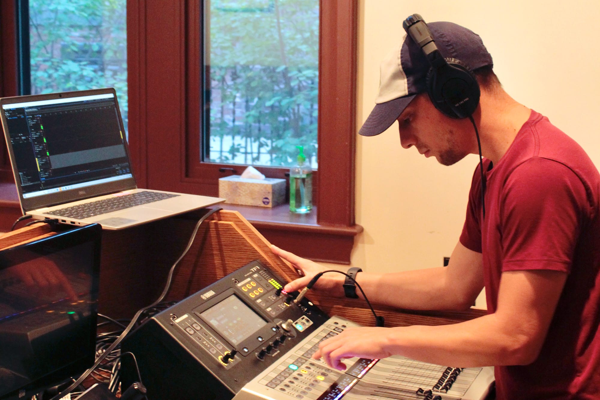 Zach Carduner, C’13, a former Kelly Writers House student worker and current Wexler Studio Coordinator.